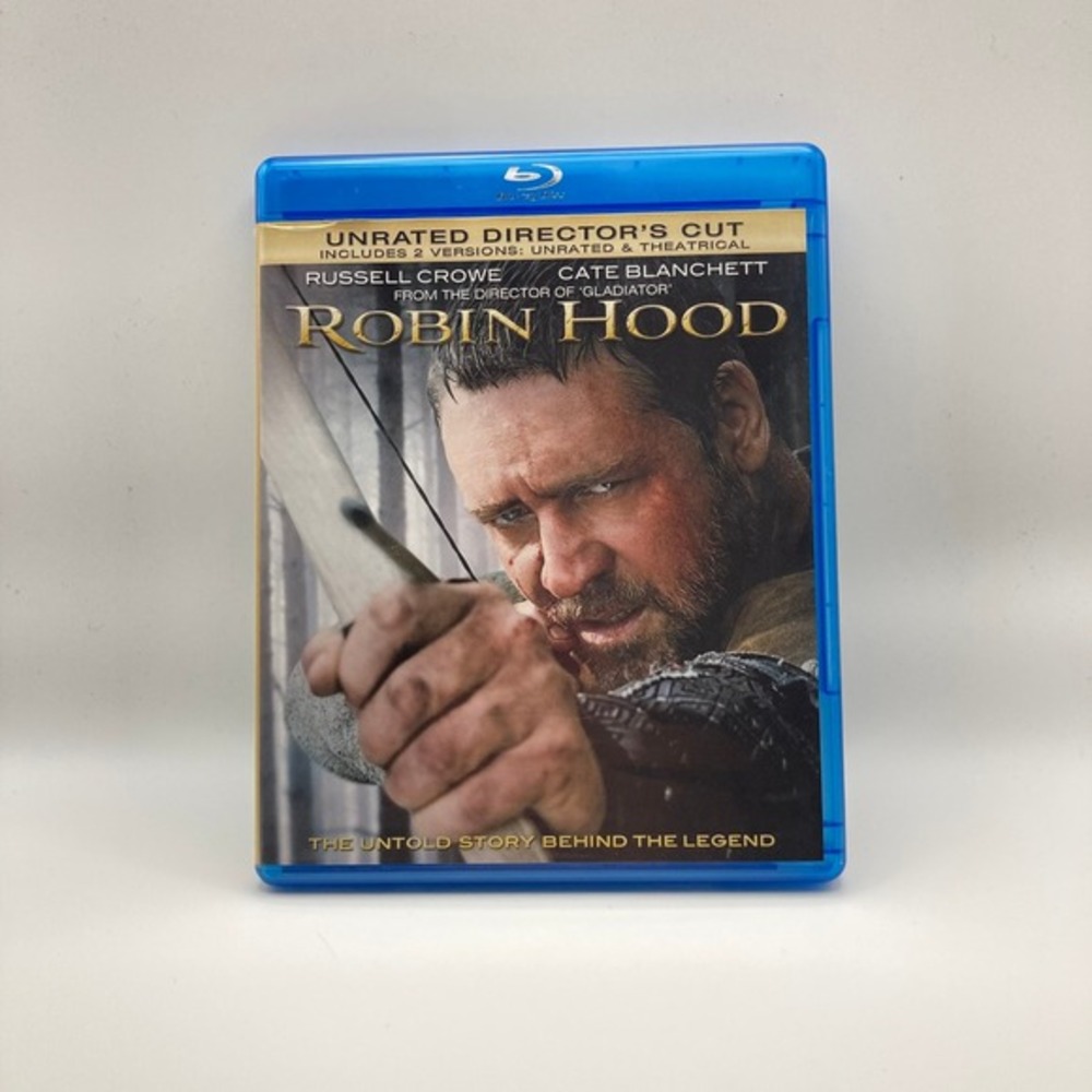 Robin Hood Blu-ray Unrated Director's Russell Crowe Cate Blanchett Ridley Scott